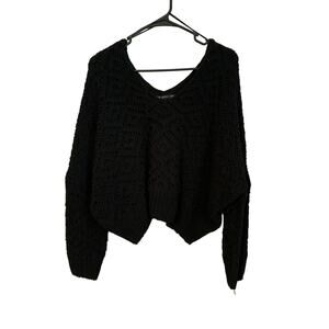 HYFVE Black Crew Neck Sweater